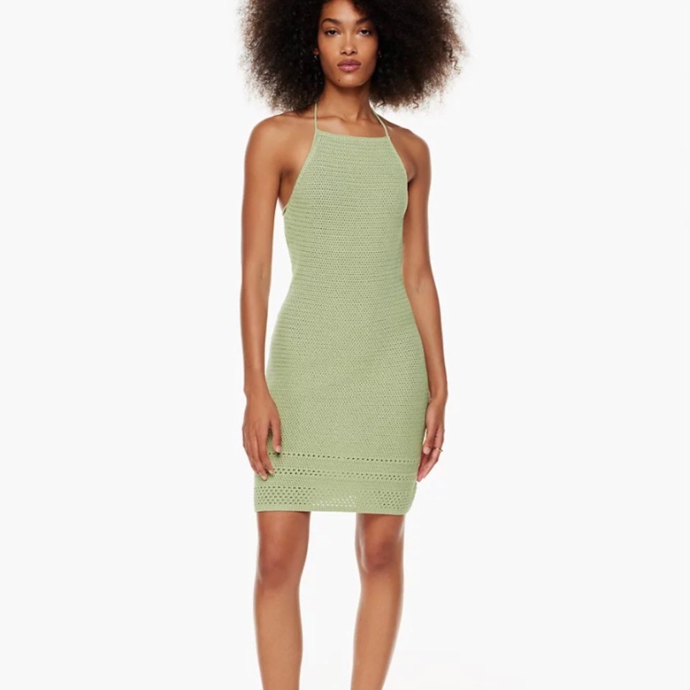 Aritzia Wilfred sunset crochet dress